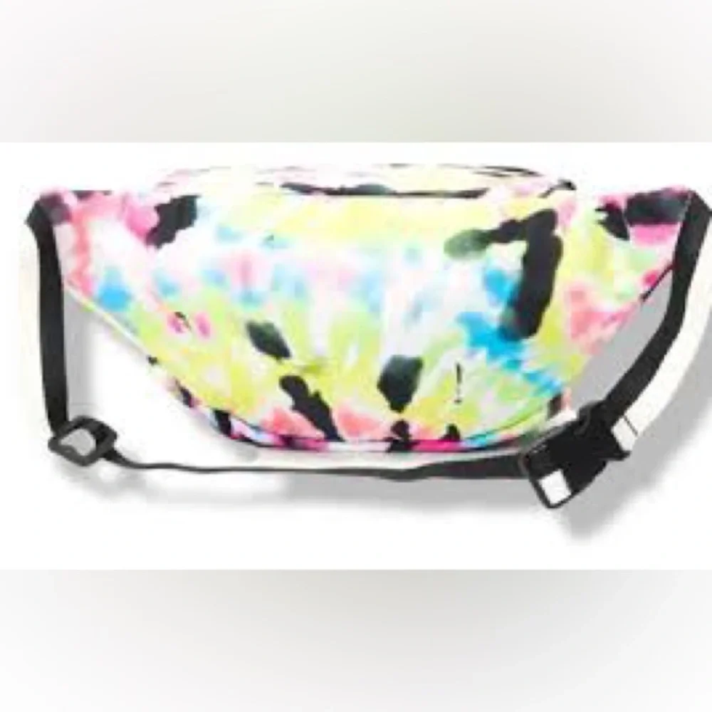 Justice Girls Tie Dye Belt Bag Fanny Pack Adjustable Strap Multicolor